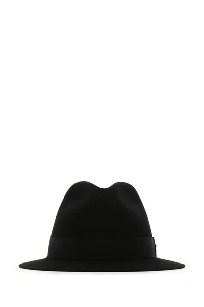 Shop Saint Laurent Hats And Headbands In 1000