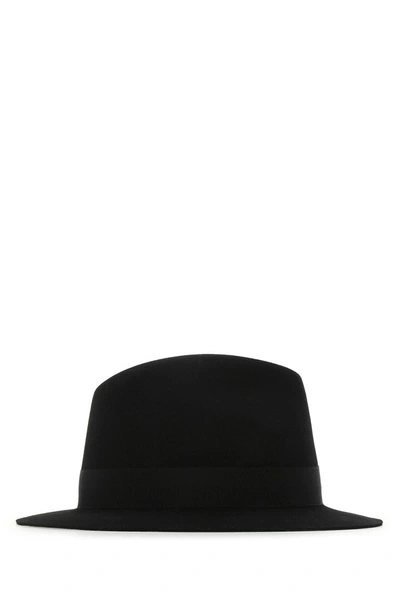 Saint Laurent Logo Hat In 1000