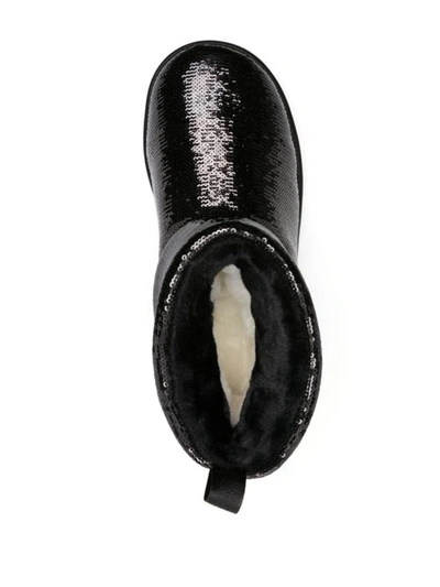 Shop Ugg Classic Mini Mirror Ball Boots In Black