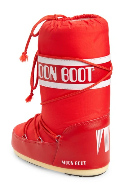 Shop Moon Boot Icon Water Repellent  In Red