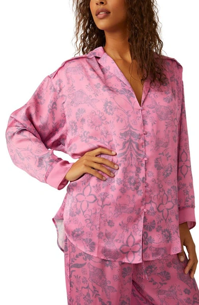 Shop Free People Dreamy Days Print Pajamas In Sugar Snaps Combo