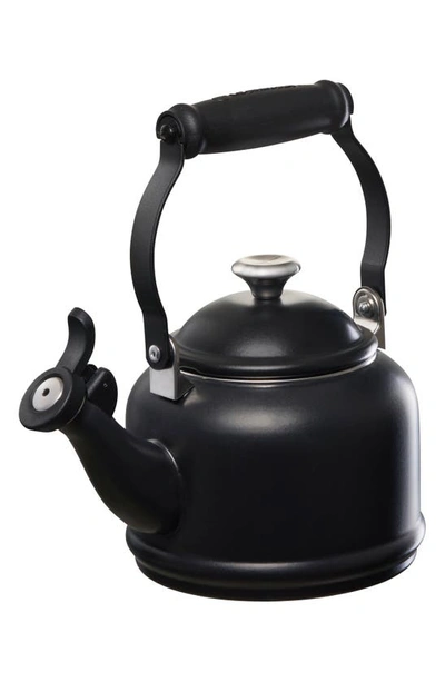 Shop Le Creuset Demi Tea Kettle In Licorice