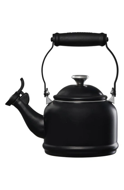 Shop Le Creuset Demi Tea Kettle In Licorice