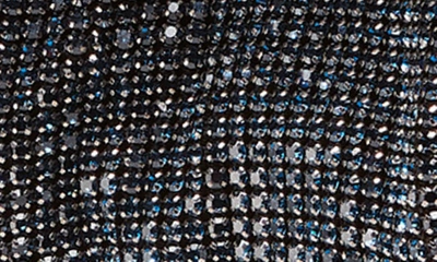 Stuart Weitzman The Moda Mini Shine Crystal Top-handle Bag In Denim