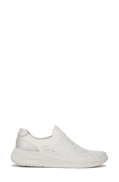 Shop Bzees Twilight Crystal Embellished Knit Sneaker In White