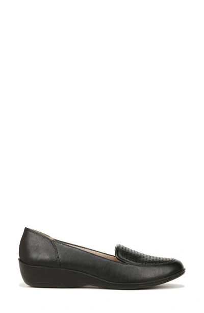 Shop Lifestride India Perforated Wedge Flat In Black
