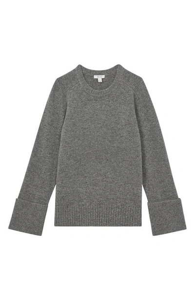 Shop Reiss Laura Crewneck Wool & Cashmere Sweater In Charcoal