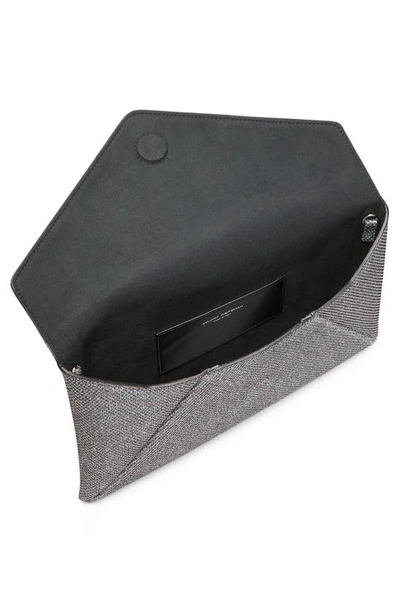 Stuart Weitzman The Loveletter Clutch In Gunmetal