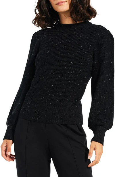 Shop Nic + Zoe Cheerful Chill Sweater In Black Mix