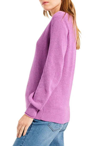 Shop Nic + Zoe Deep Dive Sweater In Vivid Magenta