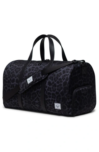 Shop Herschel Supply Co Novel Recycled Nylon Duffle Bag In Digi Leopard Black