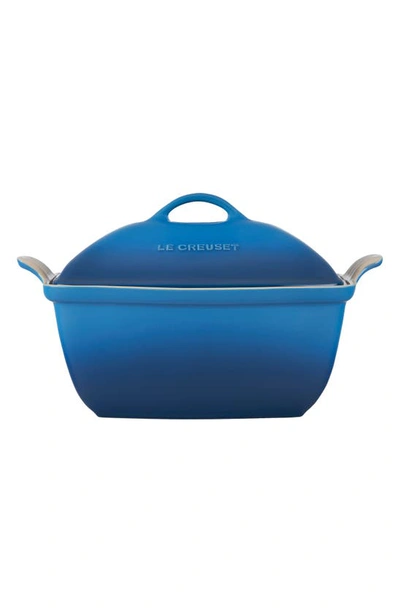 Le Creuset 4.5-quart Heritage Stoneware Deep Baker With Lid In Marseille