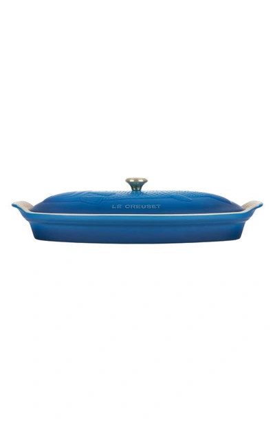 Shop Le Creuset Heritage Stoneware Covered Fish Baker In Marseille
