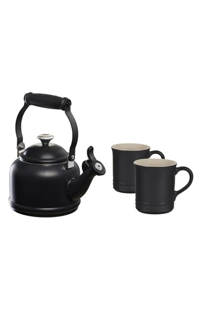 Shop Le Creuset Demi Kettle In Licorice