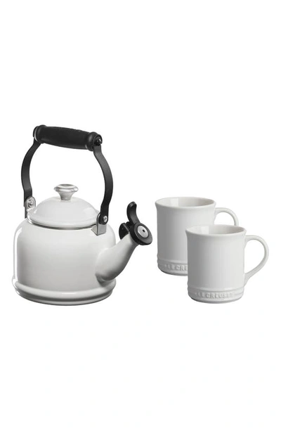 Shop Le Creuset Demi Kettle In White