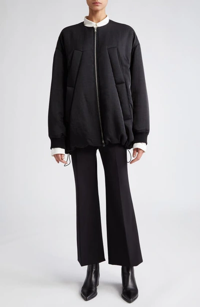 Shop Proenza Schouler Recycled Nylon Twill Bomber Jacket In Black