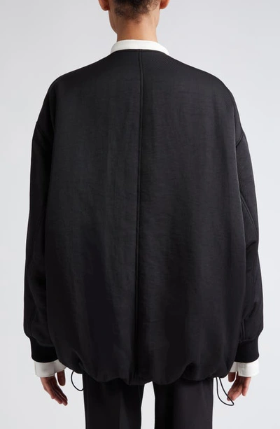 Shop Proenza Schouler Recycled Nylon Twill Bomber Jacket In Black