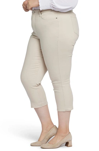 Nydj Chloe High Waist Release Hem Capri Jeans In Gray