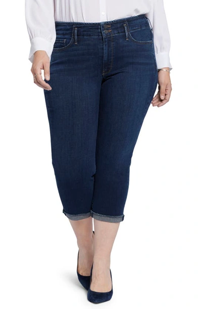 Shop Nydj Chloe Hollywood Fray Cuff Capri Jeans In Northbridge