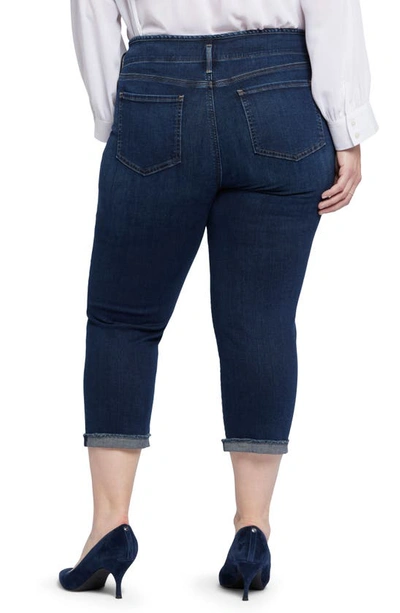 Shop Nydj Chloe Hollywood Fray Cuff Capri Jeans In Northbridge