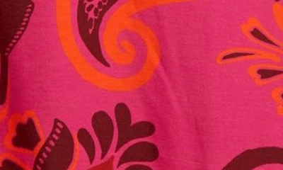 Shop Farm Rio Bold Floral Satin Maxi Skirt In Bold Floral Pink