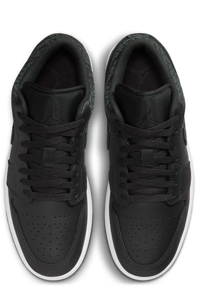 Shop Jordan Air  1 Low 'black Elephant' Sneaker In Off Noir/ Black/ White/ Black