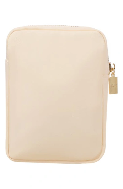 Shop Bloc Bags Mini Star Cosmetics Bag In Cream