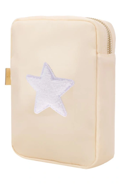 Shop Bloc Bags Mini Star Cosmetics Bag In Cream