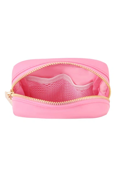 Shop Bloc Bags Mini Kiss Cosmetics Bag In Bubblegum Pink