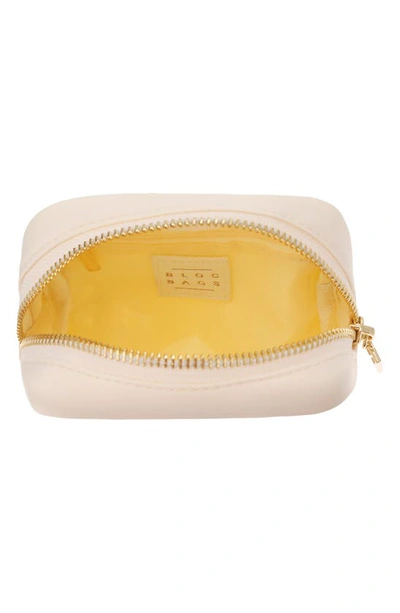 Shop Bloc Bags Mini Star Cosmetics Bag In Cream