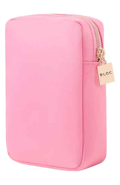 Shop Bloc Bags Mini Kiss Cosmetics Bag In Bubblegum Pink