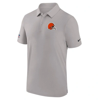 Shop Nike Gray Cleveland Browns Sideline Coaches Performance Polo