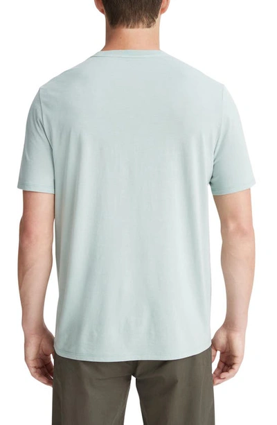 Shop Vince Pima Cotton T-shirt In Seafoam Green