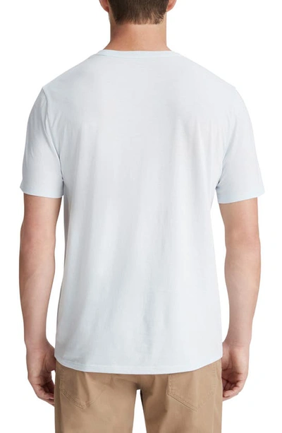 Shop Vince Pima Cotton T-shirt In Glacier