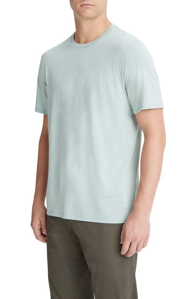 Shop Vince Pima Cotton T-shirt In Seafoam Green
