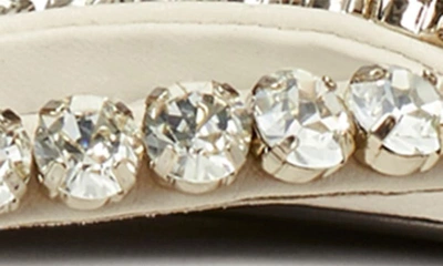 Shop Tory Burch Crystal Sandal In New Ivory / Crystal Velvet