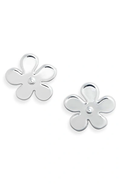 Shop Eliou Simo Flower Earrings In Silver