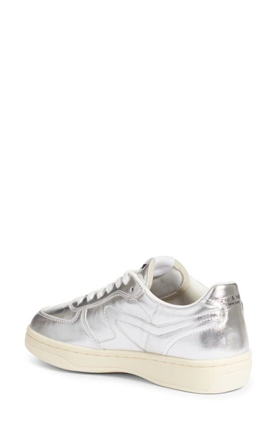 Rag & Bone Retro Metallic Low-top Sneakers In Silver