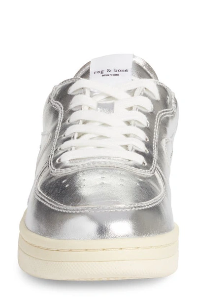 Shop Rag & Bone Retro Court Sneaker In Silver