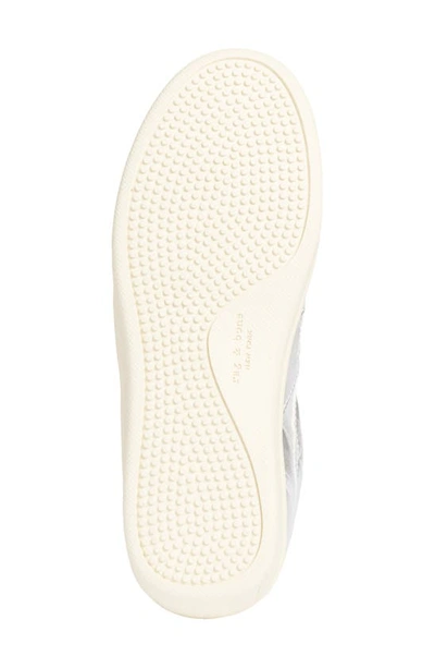 Rag & Bone Retro Metallic Low-top Sneakers In Silver