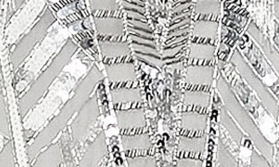 Shop Asos Design Edition Fringe Midi Dress In Silver