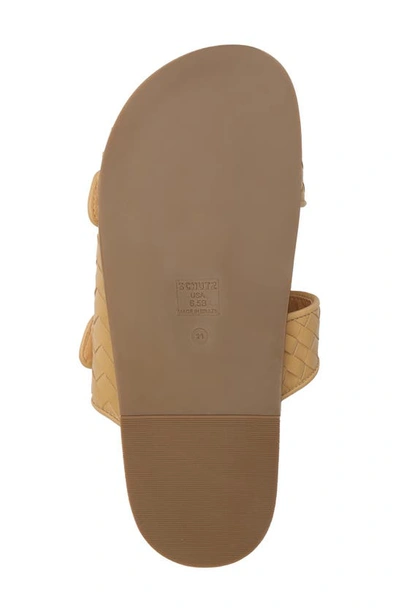 Schutz Enola Dual-buckle Easy Slide Sandals In Light Nude