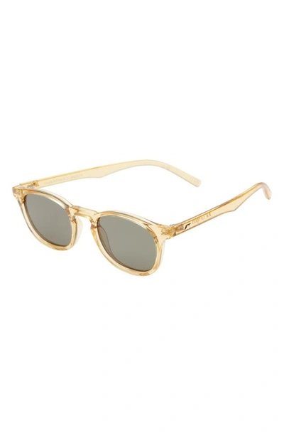 Shop Le Specs Club Royale 48mm Round Sunglasses In Butterscotch