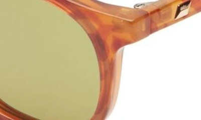 Shop Le Specs Club Royale 48mm Round Sunglasses In Vintage Tort