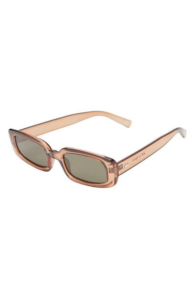 Shop Le Specs Dynamite 52mm Rectangular Sunglasses In Tobacco