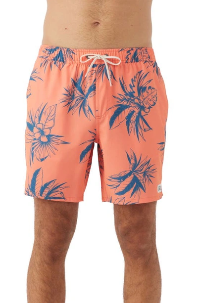 Shop O'neill Hermosa Board Shorts In Coral 2