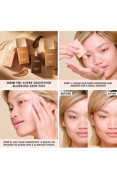 Shop Iconic London Super Smoother Blurring Skin Tint In Golden Medium