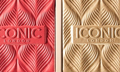 Iconic London Silk Glow Blush And Highlight Duo Coral Glow 0.21 oz In Coral Glow