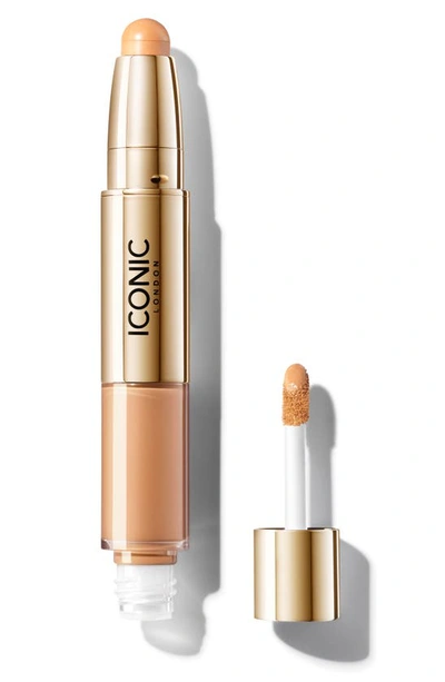 Shop Iconic London Radiant Concealer & Brightening Duo In Neutral Medium