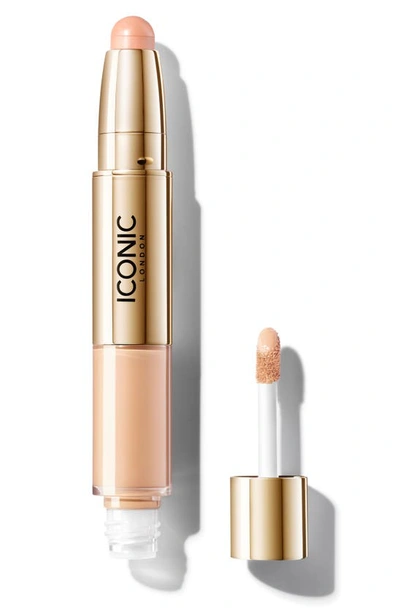 Shop Iconic London Radiant Concealer & Brightenign Duo In Cool Fair